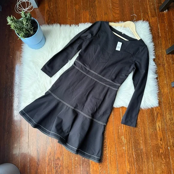 ann taylor black dress long sleeve Lafayette | Dresser main image 0